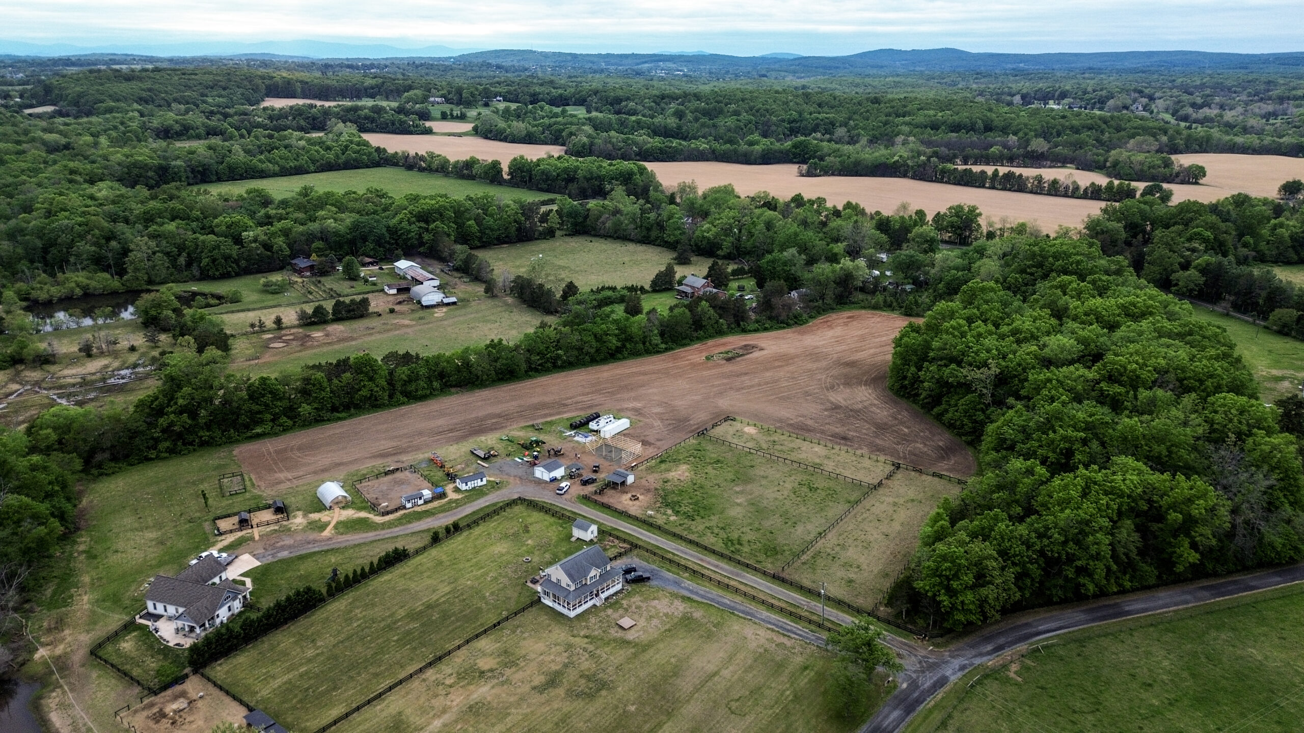 One Giant Pine Farm Aerial Image