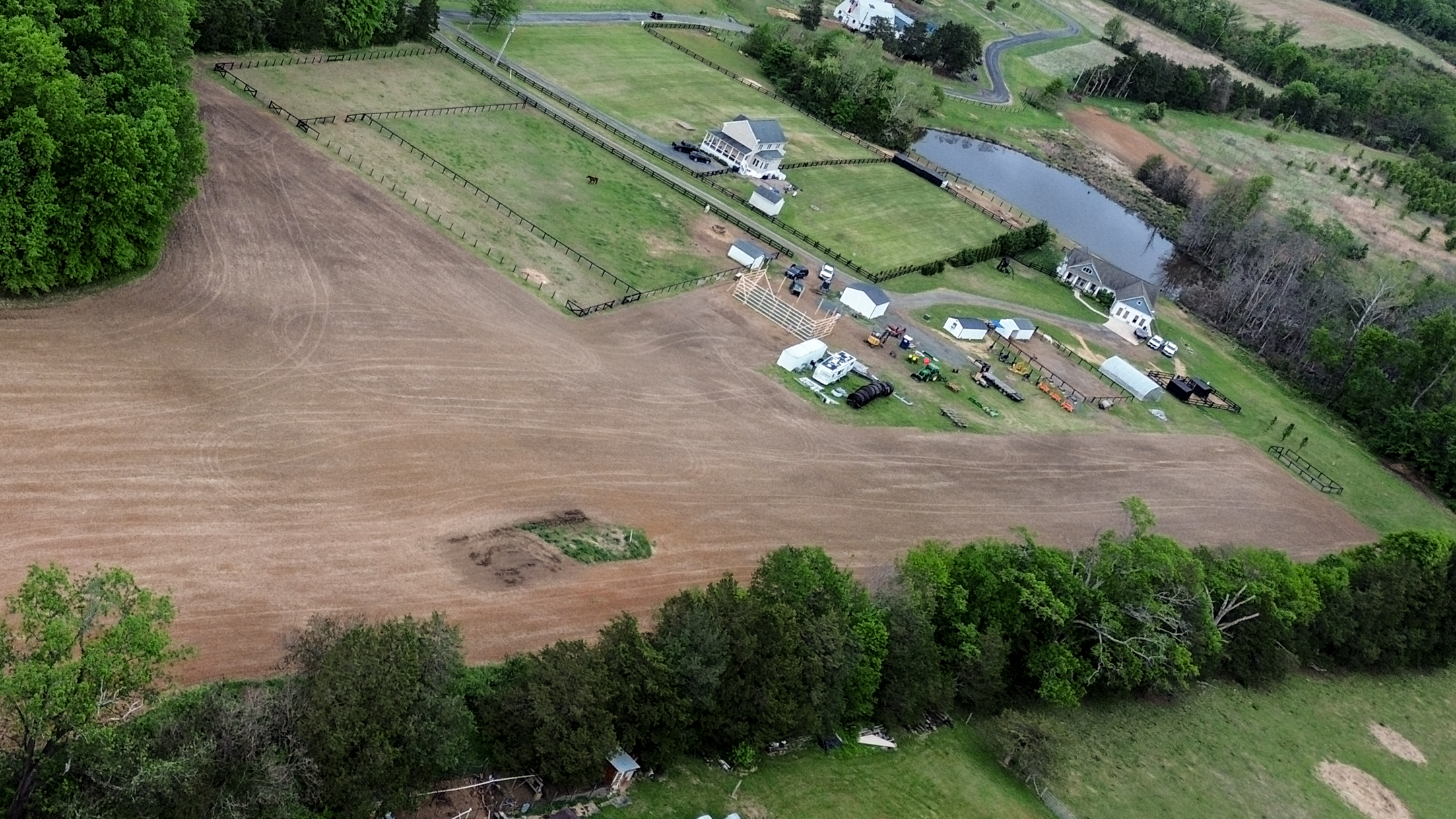 One Giant Pine Farm Aerial View 2